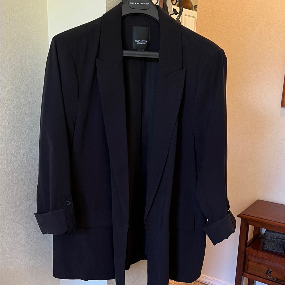 Simply Vera Vera Wang Black Blazer